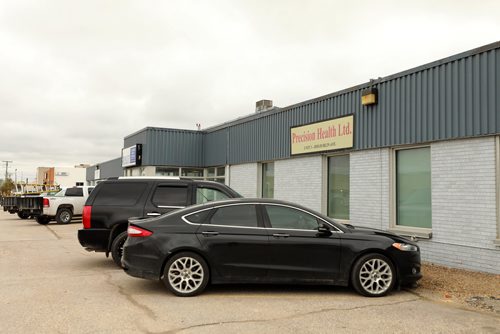 RUTH BONNEVILLE / WINNIPEG FREE PRESS

Outside building shot of Precision Health Ltd. on Dublin Ave.  For story on fraudulent drug testing for truckers.  

October 10, 2018