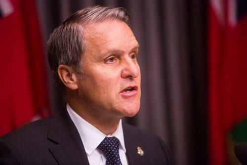 MIKAELA MACKENZIE / WINNIPEG FREE PRESS
Health, Seniors and Active Living Minister Cameron Friesen talks cannabis with the media at the Manitoba Legislative Building in Winnipeg on Wednesday, Oct. 10, 2018.
Winnipeg Free Press 2018.