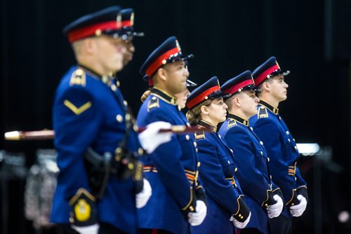 MIKAELA MACKENZIE / WINNIPEG FREE PRESS
The graduation ceremony for recruit class 161 and 161 lateral takes place at the RBC Convention Centre in Winnipeg on Friday, Oct. 12, 2018. 
Winnipeg Free Press 2018.