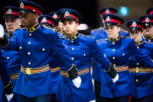 MIKAELA MACKENZIE / WINNIPEG FREE PRESS
The graduation ceremony for recruit class 161 and 161 lateral takes place at the RBC Convention Centre in Winnipeg on Friday, Oct. 12, 2018. 
Winnipeg Free Press 2018.