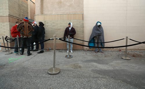 RUTH BONNEVILLE / WINNIPEG FREE PRESS

Cannabis customers  lineup outside Delta 9 Cannabis store on Dakota Street before it opens  at 10am Wednesday.

See Carol's story.


October 17, 2018