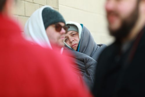 RUTH BONNEVILLE / WINNIPEG FREE PRESS

Cannabis customers  lineup outside Delta 9 Cannabis store on Dakota Street before it opens  at 10am Wednesday.

See Carol's story.


October 17, 2018