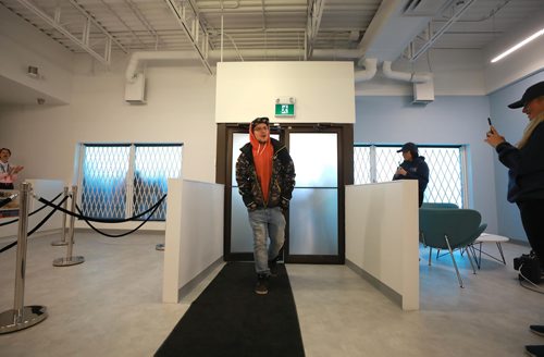 RUTH BONNEVILLE / WINNIPEG FREE PRESS

Delta 9 Cannabis 2nd store customer Anthony Klatt, makes his way into the store after sleeping outside all night with his friend, Steven Stairs who was their 1st customer,  on opening day Wednesday.  

See Carol's story.


October 17, 2018