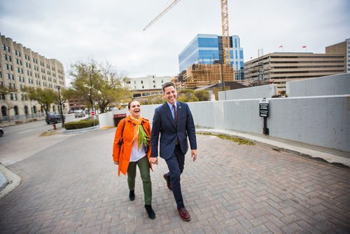 MIKAELA MACKENZIE / WINNIPEG FREE PRESS
Mayor Brian Bowman releases his campaign platform document on Main Street in Winnipeg on Friday, Oct. 19, 2018. 
Winnipeg Free Press 2018.