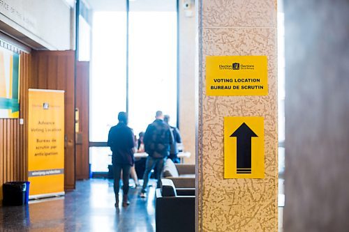 MIKAELA MACKENZIE / WINNIPEG FREE PRESS

Advance voting signage at City Hall in Winnipeg on Friday, Oct. 19, 2018. 

Winnipeg Free Press 2018.