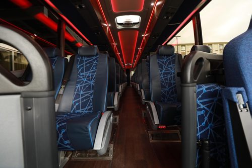 RUTH BONNEVILLE / WINNIPEG FREE PRESS

Biz: Inside view of Kelsey Bus Lines newest busses while it was stopped in Winnipeg Friday.

See Martin Cash story.

October 19, 2018