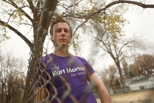 RUTH BONNEVILLE / WINNIPEG FREE PRESS

Photo of Kurt Morton Candidate in the St. James Councillor Candidates race, has his photo taken in and around Marjorie Park for story on city services needing repairs and updates.  

See Ryan Thorpe story. 

October 19, 2018