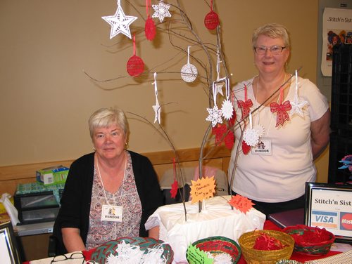 Canstar Community News Oct. 13, 2018 - (From left) Sisters Lesley Sivant, from North Kildonan, and Susan Dagg, of Headingley, brought a variety of handmade gift items thet they sell under the Stitch'n Sisters name, to the Headingley Christmas Arts and crafts sale. (ANDREA GEARY/CANSTAR COMMUNITY NEWS)