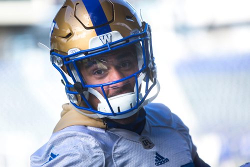 MIKAELA MACKENZIE / WINNIPEG FREE PRESS
Bombers practice at Investors Group Field in Winnipeg on Monday, Oct. 22, 2018. 
Winnipeg Free Press 2018.