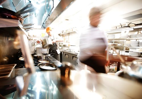 JOHN WOODS / WINNIPEG FREE PRESS
Chefs works in the kitchen at The Black Bird Brasserie Monday, October 22, 2018.