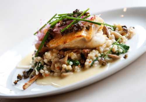 JOHN WOODS / WINNIPEG FREE PRESS
Pickerel a la Meunière at The Black Bird Brasserie Monday, October 22, 2018.