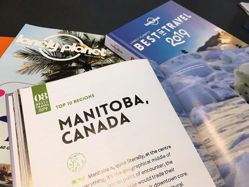 RUTH BONNEVILLE / WINNIPEG FREE PRESS


Biz,  LOCAL - Lonely Planet

Photo of just released lonely planet book and magazine listing Manitoba as one of the top 10 regions for the best travel destinations for 2019, at Travel Manitoba Visitor Information Centre, at the  Forks Tuesday.  

Travel Manitoba held a news conference with remarks  by,  Brian Pallister, Premier of Manitoba, Colin Ferguson, President & CEO, Travel Manitoba and Ben Buckner, Lonely Planet Canadian Destination Editor, at presser Tuesday.


See Martin Cash story. 

October 23, 2018