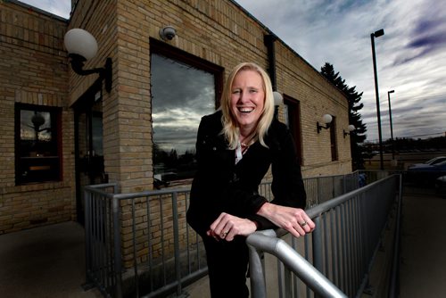 PHIL HOSSACK / WINNIPEG FREE PRESS - Cheryl Christian, newly elected Mayor of West St Paul poses in the Muyniciple Chamber and outside the RM's Building.  See Bill Redekop story. - October 25, 2018