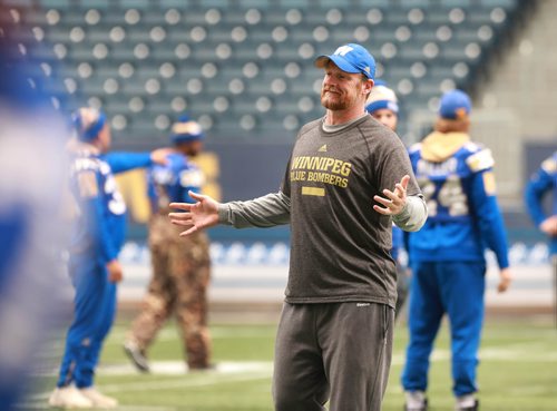 RUTH BONNEVILLE / WINNIPEG FREE PRESS

The Winnipeg Blue Bombers on the field at Investors Group Field during walk-through practice at Investors Group Field Thursday.

BB coach,  Paul LaPolice,  with players on field Thursday.


October 25, 2018