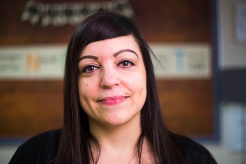 MIKAELA MACKENZIE / WINNIPEG FREE PRESS
School counsellor Cristina Almeida poses for a portrait at Sargent Park School in Winnipeg on Thursday, Oct. 25, 2018. 
Winnipeg Free Press 2018.