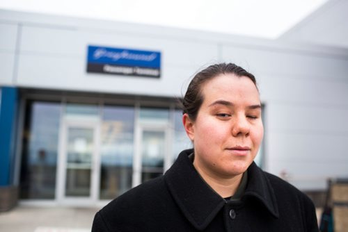 MIKAELA MACKENZIE / WINNIPEG FREE PRESS
Deanna Ng poses for a portrait at the Greyhound bus depot in Winnipeg on Wednesday, Oct. 31, 2018. With the service closing, she won't be able to visit her parents in Minnedosa.
Winnipeg Free Press 2018.