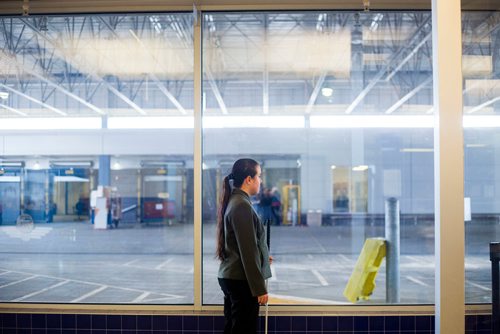 MIKAELA MACKENZIE / WINNIPEG FREE PRESS
Deanna Ng poses for a portrait at the Greyhound bus depot in Winnipeg on Wednesday, Oct. 31, 2018. With the service closing, she won't be able to visit her parents in Minnedosa.
Winnipeg Free Press 2018.