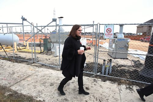 MIKE DEAL / WINNIPEG FREE PRESS
Families Minister Heather Stefanson during an announcement for the Child Care Centre Development Tax Credit at the future site of the Qualico Child Care Centre, ?215 Boulevard des Hivernants North in the Sage Creek neighbourhood. ?
181105 - Monday, November 5, 2018