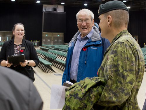 Canstar Community News Nov. 7, 2018 - Members of the Joint Veterans Association meet at the RBC Convention Centre ahead of the annual Remembrance Day ceremony. (DANIELLE DA SILVA/SOUWESTER/CANSTAR)