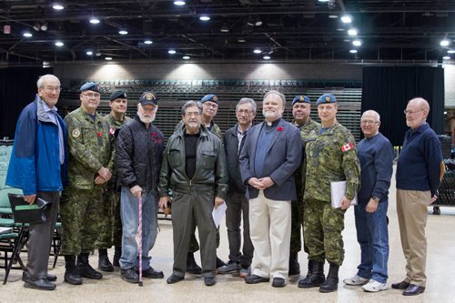 Canstar Community News Nov. 7, 2018 - Members of the Joint Veterans Association meet at the RBC Convention Centre ahead of the annual Remembrance Day ceremony. (DANIELLE DA SILVA/SOUWESTER/CANSTAR)