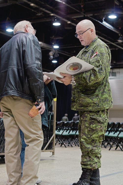 Canstar Community News Nov. 7, 2018 - Members of the Joint Veterans Association meet at the RBC Convention Centre ahead of the annual Remembrance Day ceremony. (DANIELLE DA SILVA/SOUWESTER/CANSTAR)