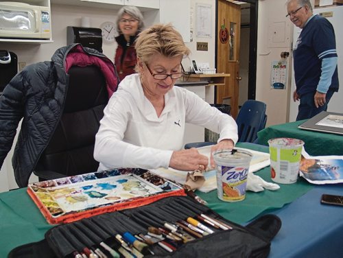 Canstar Community News Fort Garry resident Cathy Dixon has been a member of the Local Colour Art Group for five years. (SHELDON BIRNIE/CANSTAR/THE HERALD)