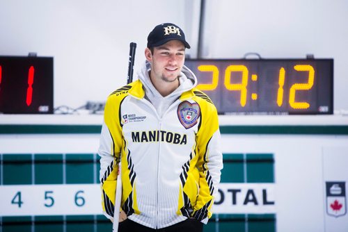 MIKAELA MACKENZIE / WINNIPEG FREE PRESS
Team Manitoba skip Colin Kurz at the Fort Rouge Curling Club in Winnipeg on Friday, Nov. 9, 2018. 
Winnipeg Free Press 2018.