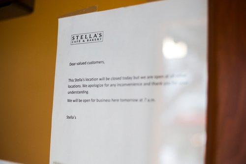 MIKAELA MACKENZIE / WINNIPEG FREE PRESS
The Stella's location on Sherbrook is closed as they restructure in Winnipeg on Tuesday, Nov. 13, 2018. 
Winnipeg Free Press 2018.