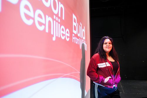 MIKAELA MACKENZIE / WINNIPEG FREE PRESS
Ayla Laforte, student, poses for a portrait after the Build From Within program was announced at St. John's High School in Winnipeg on Tuesday, Nov. 13, 2018. 
Winnipeg Free Press 2018.