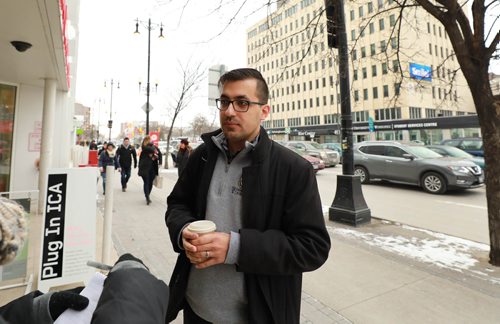RUTH BONNEVILLE / WINNIPEG FREE PRESS

LOCAL - Stella's Restaurant
Local Stella's patrons give their thought on recent allegations against the management of some of the stores.

Ahmed Barkant, talks to FP reporter outside Stella's on Portage Tuesday.


Nov 13th, 2018