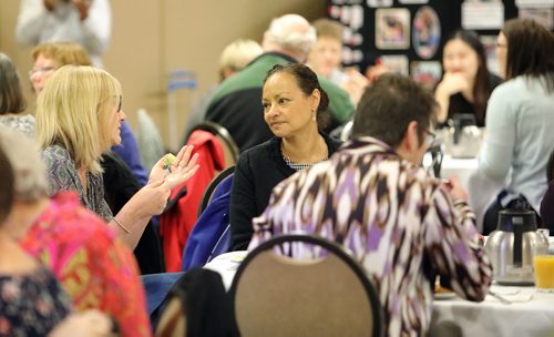 JASON HALSTEAD / WINNIPEG FREE PRESS
Attendees at the eighth annual Breakfast with Bookmates event on Oct. 10, 2018 at the Viscount Gort Hotel. (See Social Page)