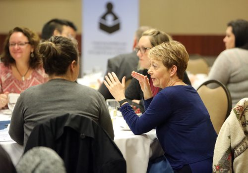 JASON HALSTEAD / WINNIPEG FREE PRESS
Attendees at the eighth annual Breakfast with Bookmates event on Oct. 10, 2018 at the Viscount Gort Hotel. (See Social Page)