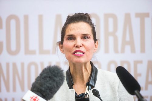 MIKAELA MACKENZIE / WINNIPEG FREE PRESS
Kirsty Duncan, Minister of Science and Sport, announces national investments in the Canada Research Chairs Program at the University of Manitoba in Winnipeg on Wednesday, Nov. 14, 2018. 
Winnipeg Free Press 2018.