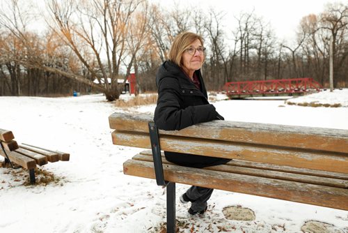 RUTH BONNEVILLE / WINNIPEG FREE PRESS

LOCAL - bench memorials

Assiniboine Park near steam train. 


Where - Assiniboine Park, near start of steam train, near small stream of water

Portrait of Lyle Koncan sits on a memorial park bench she purchased in memory of husband Tony and their dog Daisy Tuesday.

Lyle had made donation of $1,500 for memorial bench for memory of husband Tony and their dog Daisy in Sept. 2008 and was told the bench was there "for years to come" and for grandchildren and great-granchildren to enjoy.  Lyle recently found out that after 10 years, the benches may be removed at the will of the Assiniboine Park Conservancy. 

See Ashley Prest story. 



Nov 14th, 2018