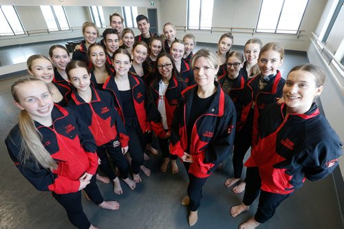 JOHN WOODS / WINNIPEG FREE PRESS
Angele Lavergne, team coach, with team Canada photographed during rehearsal at  Marquis Dance Academy Sunday, November 18, 2018. Twenty four dancers ages 13-17, 14 from Manitoba, make up team Canada that will be competing at the World Dance Championships in Poland Nov. 28-Dec. 10.