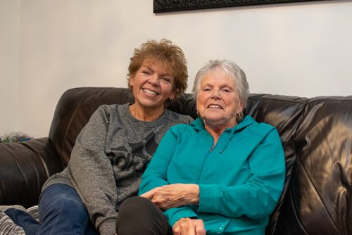 Canstar Community News Nov. 13 - Patricia Mace (left) sits in her St. James home with her daughter Kim Bartlett.(EVA WASNEY/CANSTAR COMMUNITY NEWS/METRO)