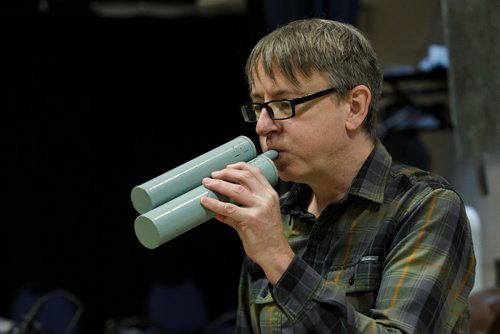 MIKE DEAL / WINNIPEG FREE PRESS
John Gzowski is the guy responsible for creating the Foley sound effects for RMTCs upcoming production of Its a Wonderful Life: The Radio Play.
181114 - Wednesday, November 14, 2018.