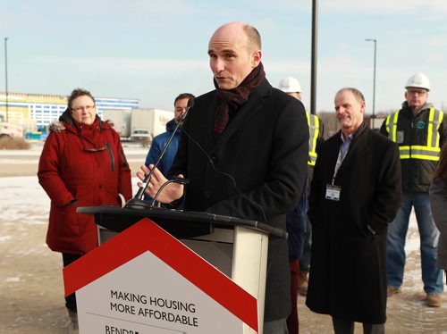 RUTH BONNEVILLE / WINNIPEG FREE PRESS

LOCAL 

The Federal Government announces its investment of $18 million in the construction of Park City Commons with a 6-storey building that will provide safe and affordable housing for 95 families Tuesday.

Jean-Yves Duclos, Minister of Canada Mortgage and Housing Corporation (CMHC), holds press conference in the construction area of Park City Commons which is the home for the 6-storey affordable housing complex announced by the federal government  at 1500 Plessis Road Tuesday.


 Nov 20th, 2018
