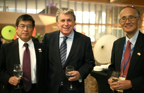 SUBMITTED PHOTO / GLENN KOGA

L-R: Akio Isomata (Minister of the Embassy of Japan in Canada), Ken Zaifman and Shigenobu Kobayashi (Consul General of Japan, Calgary) at the National Association of Japanese Canadians (NAJC) and Japanese Cultural Association of Manitoba (JCAM) Gala Dinner on Sept. 22, 2018 at the the Canadian Museum for Human Rights. (See Social Page)