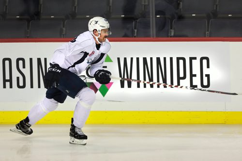 RUTH BONNEVILLE / WINNIPEG FREE PRESS

Sports - Moose
Logan Shaw signed a deal recently with the Manitoba Moose.  Photos taken at practice with teammates at Bell MTS Place Wednesday.


 Nov 21st, 2018