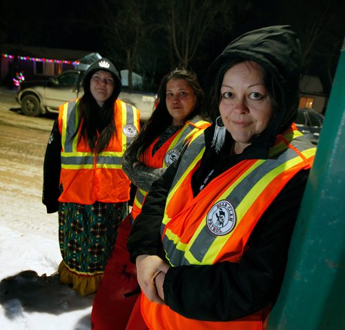 PHIL HOSSACK / WINNIPEG FREE PRESS - Selkirk Bear Clan's Tara Campbell, (right) poses Wednesday evening with Laine Walker (left) and Marlena Muir in Selkirk. See Ashley Prest story.   - November 21, 2018
