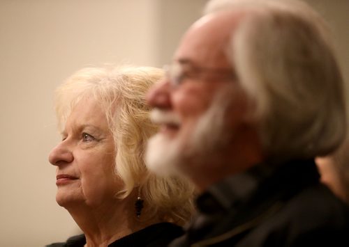 TREVOR HAGAN / WINNIPEG FREE PRESS
Wilma and Cliff Derksen at the opening of Candace House, a refuge for victims and survivors of violent crimes, Monday, November 26, 2018.