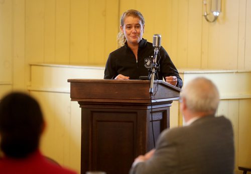 TREVOR HAGAN / WINNIPEG FREE PRESS
Gov. Gen. Julie Payette visits Fort Gibraltar, Monday, November 26, 2018.