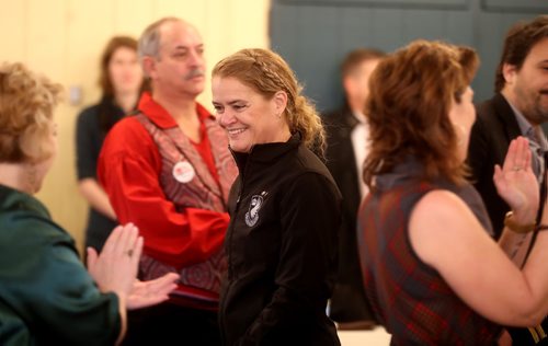 TREVOR HAGAN / WINNIPEG FREE PRESS
Gov. Gen. Julie Payette visits Fort Gibraltar, Monday, November 26, 2018.