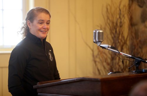 TREVOR HAGAN / WINNIPEG FREE PRESS
Gov. Gen. Julie Payette visits Fort Gibraltar, Monday, November 26, 2018.