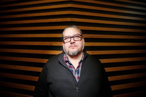 JOHN WOODS / WINNIPEG FREE PRESS
Tim Fontaine, founder of Walking Eagle News, a popular Indigenous satirical site that launched last year, is photographed at APTN Monday, November 26, 2018. Fontaine is doing a live event at the West End Cultural Centre on November 29.
