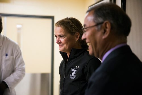 MIKAELA MACKENZIE / WINNIPEG FREE PRESS
Governor General Julie Payette tours labs at the Richardson Centre for Functional Foods and Nutraceuticals at the University of Manitoba in Winnipeg on Monday, Nov. 26, 2018.
Winnipeg Free Press 2018.