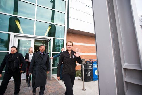 MIKAELA MACKENZIE / WINNIPEG FREE PRESS
Governor General Julie Payette tours labs at the Richardson Centre for Functional Foods and Nutraceuticals at the University of Manitoba in Winnipeg on Monday, Nov. 26, 2018.
Winnipeg Free Press 2018.