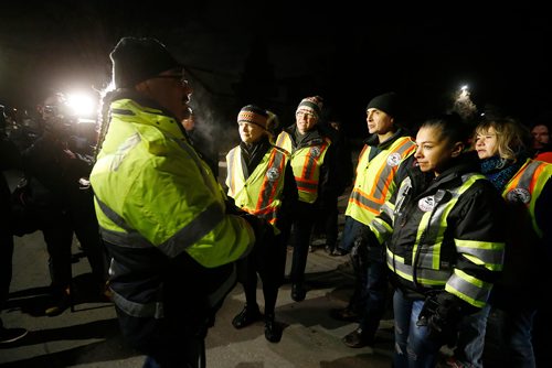 JOHN WOODS / WINNIPEG FREE PRESS
Julie Payette, Governor General of Canada, met and walked with James Favel and the Bear Clan Patrol in Winnipeg's North End Monday, November 26, 2018.