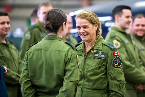 MIKAELA MACKENZIE / WINNIPEG FREE PRESS
Governor General Julie Payette tours the Canadian Forces Base 17 Wing in Winnipeg on Tuesday, Nov. 27, 2018.
Winnipeg Free Press 2018.